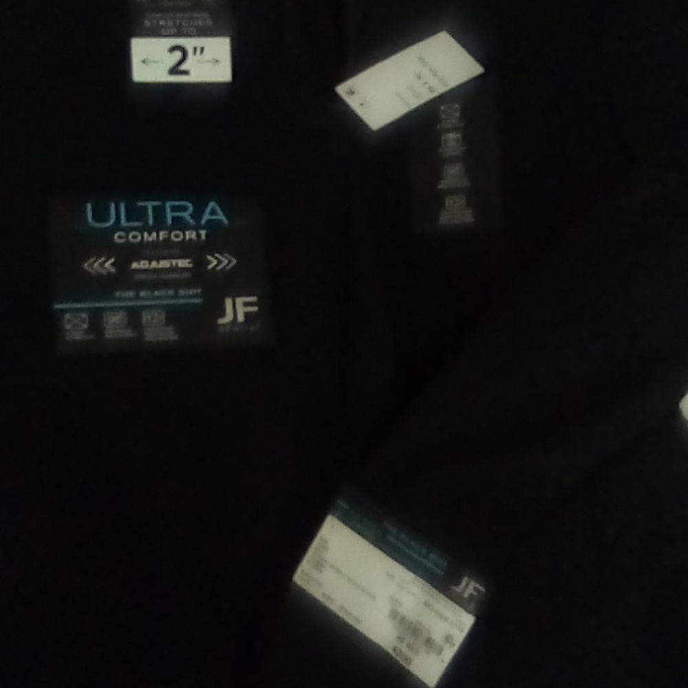 J.Ferra mens black suit jacket and J. Ferra ultra comfort black dress pants